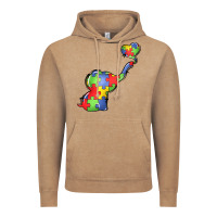 Vintage Coffee autism awareness elephant Vintage Hoodie - LillyAllenDesigns