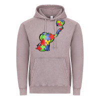 Vintage Zinc autism awareness elephant Vintage Hoodie - LillyAllenDesigns