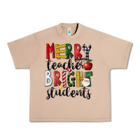 Burro Merry Teacher Bright Students Christmas Urban Heavy Tee - LillyAllenDesigns