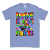 Colony Blue love is about hearts not parts Classic Tee - LillyAllenDesigns