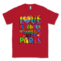 Red love is about hearts not parts Classic Tee - LillyAllenDesigns