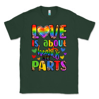 Sports Green love is about hearts not parts Classic Tee - LillyAllenDesigns