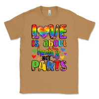 Toasted Coconut love is about hearts not parts Classic Tee - LillyAllenDesigns