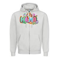 Dove Grey Western Mama Easter Zipper Hoodie - CowGirlArtShop