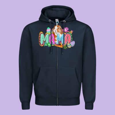 Western Mama Easter Zipper Hoodie Designed By Cowgirlartshop