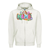 Oatmeal Heather Western Mama Easter Zipper Hoodie - CowGirlArtShop