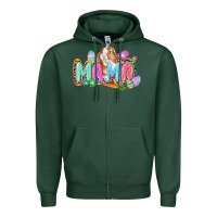 Sports Green Western Mama Easter Zipper Hoodie - CowGirlArtShop