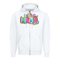 White Western Mama Easter Zipper Hoodie - CowGirlArtShop