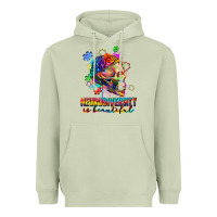 Matcha Neurodiversity Is Beautiful Heavyweight Hoodie - FaDigitalArtStudio