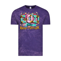 Cloud Purple god is my refuge and strength Vintage Tee - LillyAllenDesigns