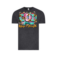 Vintage Black god is my refuge and strength Vintage Tee - LillyAllenDesigns
