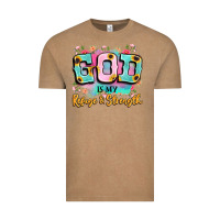 Vintage Coffee god is my refuge and strength Vintage Tee - LillyAllenDesigns
