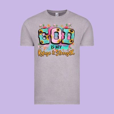 God Is My Refuge And Strength Vintage Tee Designed By Lillyallendesigns