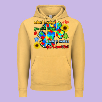 What Makes You Different Is What Makes  You Beauti Vintage Hoodie Designed By Lillyallendesigns