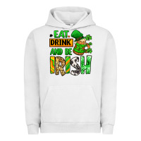 Pigment Lunar Rock Eat drink and be Irish St. Patrick's Urban Hoodie - LillyAllenDesigns