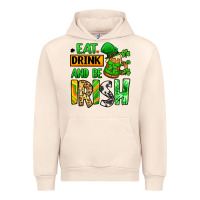 Sandshell Eat drink and be Irish St. Patrick's Urban Hoodie - LillyAllenDesigns