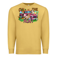 Antique Gold on the hunt truck Premium Sweatshirt - FaDigitalArtStudio