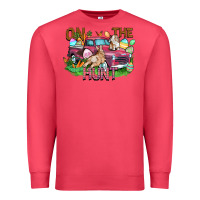 Cardinal on the hunt truck Premium Sweatshirt - FaDigitalArtStudio