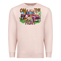 Pale Pink on the hunt truck Premium Sweatshirt - FaDigitalArtStudio