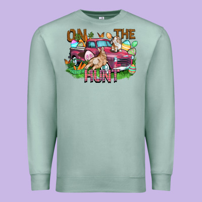 On The Hunt Truck Premium Sweatshirt Designed By Fadigitalartstudio