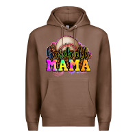 Chestnut baseball mama Premium Hoodie - OliviaCreatesArt