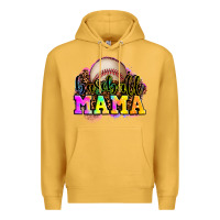 Mustard baseball mama Premium Hoodie - OliviaCreatesArt