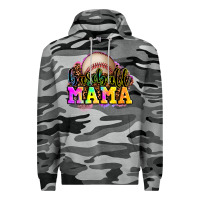 Slate Camo baseball mama Premium Hoodie - OliviaCreatesArt