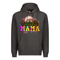 Smoke baseball mama Premium Hoodie - OliviaCreatesArt
