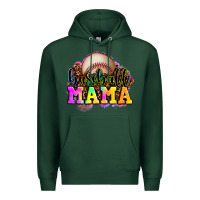 Sports Green baseball mama Premium Hoodie - OliviaCreatesArt