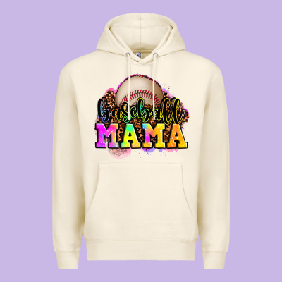 Baseball Mama Premium Hoodie Designed By Oliviacreatesart