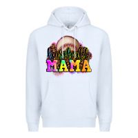 White baseball mama Premium Hoodie - OliviaCreatesArt
