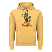Vintage Mustard merry christmas cactus Vintage Hoodie - RanaPortraitStore