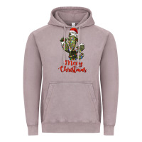 Vintage Zinc merry christmas cactus Vintage Hoodie - RanaPortraitStore