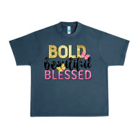 Midnight Navy bold beautiful blessed Urban Heavy Tee - LillyAllenDesigns