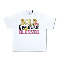White bold beautiful blessed Urban Heavy Tee - LillyAllenDesigns