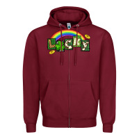 Lucky St. Patrick's Day Zipper Hoodie | Teevron