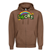 Chestnut Lucky St. Patrick's Day Zipper Hoodie - CowGirlArtShop