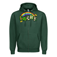 Sports Green Lucky St. Patrick's Day Zipper Hoodie - CowGirlArtShop
