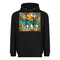 Black Western Rodeo Dad Tumbler Heavyweight Hoodie - BundleAndBundleShop