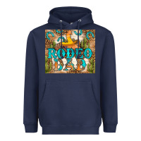 Navy Western Rodeo Dad Tumbler Heavyweight Hoodie - BundleAndBundleShop