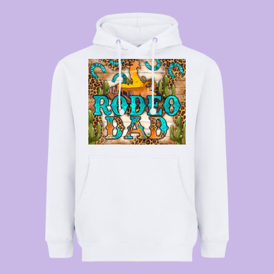Western Rodeo Dad Tumbler Heavyweight Hoodie Designed By Bundleandbundleshop