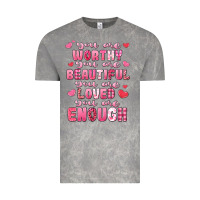 Cloud Rock you are worthy beautiful loved enough valentines Vintage Tee - LillyAllenDesigns