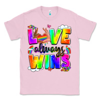Bubblegum Pink love always wins Classic Tee - LillyAllenDesigns