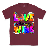 Burgundy love always wins Classic Tee - LillyAllenDesigns