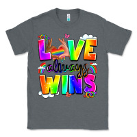 Charcoal Heather love always wins Classic Tee - LillyAllenDesigns