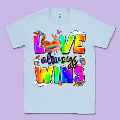 Love Always Wins Classic Tee Designed By Lillyallendesigns