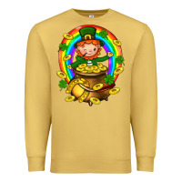 Antique Gold Dwarf Cauldron St. Patricks Premium Sweatshirt - BundleAndBundleShop