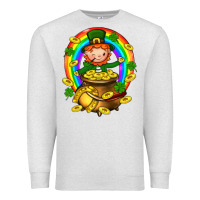 Oatmeal Heather Dwarf Cauldron St. Patricks Premium Sweatshirt - BundleAndBundleShop