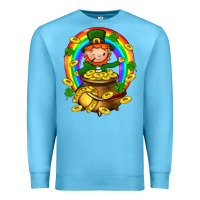 Ocean Blue Dwarf Cauldron St. Patricks Premium Sweatshirt - BundleAndBundleShop