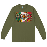 Army Green Mexico Long Sleeve Tee - RanaPortraitStore